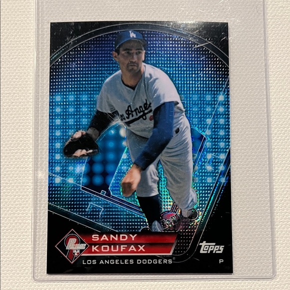 2011 Topps Prime Nine Refractors - Sandy Koufax, Hank Aaron & Mickey Mantle - Picture 2 of 7